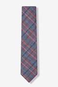 Gray Checkers Skinny Tie Photo (1)