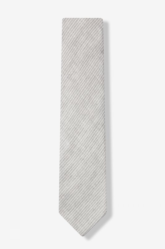 Gray Cotton Newport Skinny Tie | Ties.com