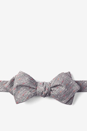 Gray Pennington Dash Diamond Tip Bow Tie