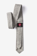 Gray Tangent Skinny Tie Photo (1)