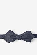 James Polka Dots Gray Diamond Tip Bow Tie Photo (0)