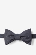 James Polka Dots Gray Self-Tie Bow Tie Photo (0)