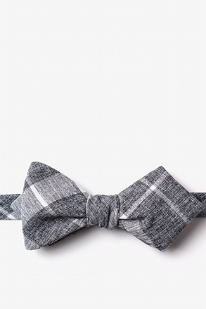_Kirkland Gray Diamond Tip Bow Tie_
