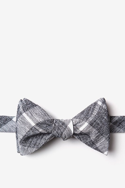 gray bow tie