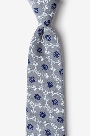 La Grande Gray Extra Long Tie