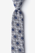 La Grande Gray Skinny Tie Photo (0)