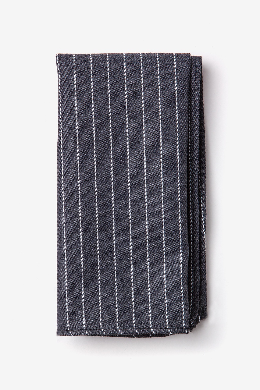 Gray Cotton Lewisville Pocket Square | Ties.com