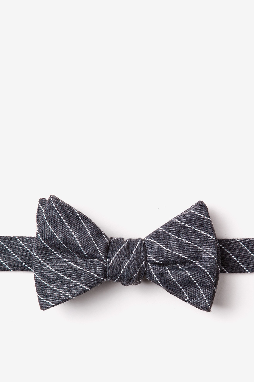 Lewisville Gray Self-Tie Bow Tie Photo (0)