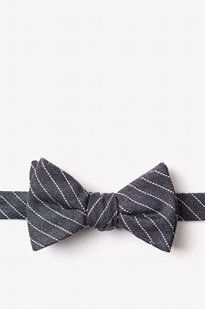 Lewisville Gray Self-Tie Bow Tie