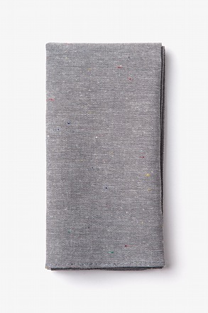 Teague Gray Pocket Square