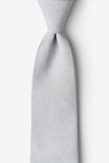 Tioga Gray Extra Long Tie Photo (0)