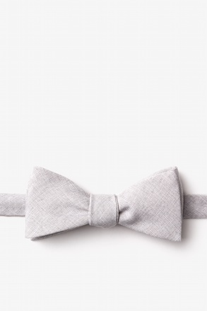 _Tioga Gray Skinny Bow Tie_