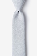 Tioga Gray Skinny Tie Photo (0)