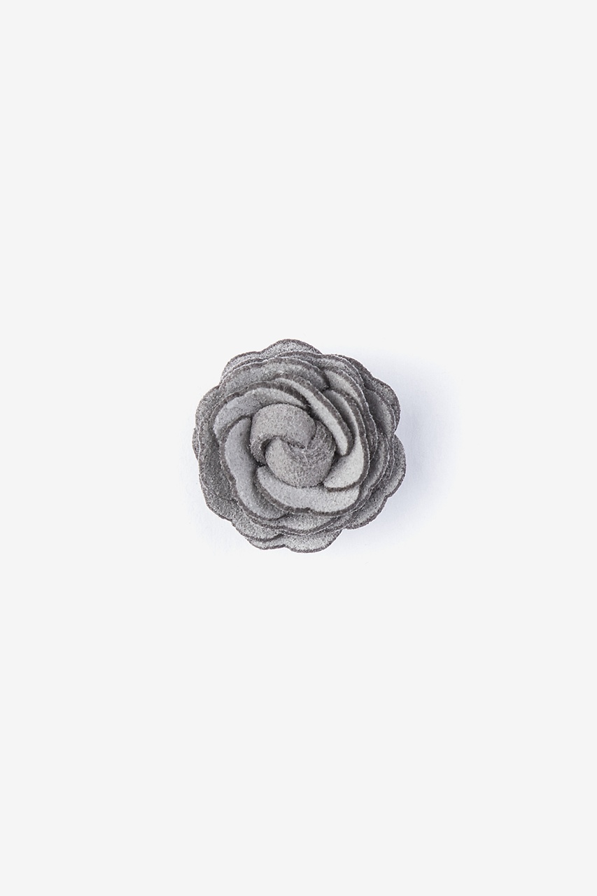Mini Flower Gray Lapel Pin Photo (0)