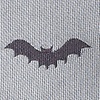 Gray Microfiber Bats Self-Tie Bow Tie