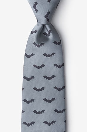_Bats Gray Tie_
