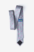 Breast Cancer Ribbon Gray Skinny Tie Photo (1)