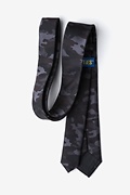 Camouflage Woodland Gray Skinny Tie Photo (1)