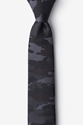 Camouflage Woodland Gray Skinny Tie Photo (0)