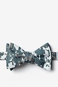 Digital Camo Gray Self-Tie Bow Tie Photo (0)