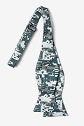 Digital Camo Gray Self-Tie Bow Tie Photo (1)