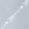 Gray Microfiber Flying Arrows Extra Long Tie