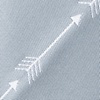 Gray Microfiber Flying Arrows Skinny Tie