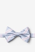 Jefferson Stripe Gray Pre-Tied Bow Tie Photo (0)