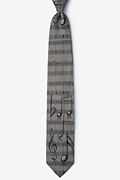 Music Notes Gray Tie Photo (0)