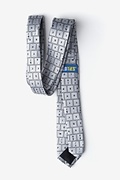 QWERTY Keyboard 2.0 Gray Skinny Tie Photo (1)