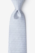 Small Anchors Gray Extra Long Tie Photo (0)