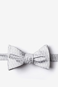 Small Anchors Gray Self-Tie Bow Tie Photo (0)
