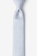 Small Anchors Gray Skinny Tie Photo (0)