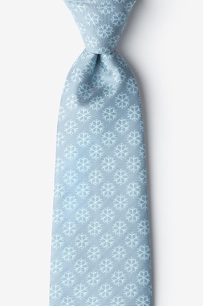 Snowflakes Gray Extra Long Tie