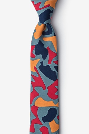 _Street Camo Gray Skinny Tie_