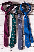 Unicorns Gray Skinny Tie Photo (1)