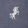 Gray Microfiber Unicorns Tie