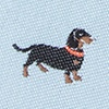 Gray Microfiber Weiner Dogs