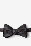 Woodland Camo Gray Self-Tie Bow Tie Photo (0)
