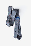 Zombie Pirate Ninja Robot Gray Skinny Tie Photo (1)