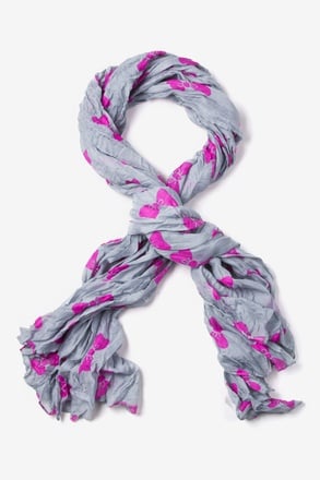 _Bow Tied Gray Scarf_