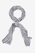 Mens Gray Traveling Stripe Scarf Photo (0)