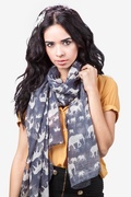 Gray Out of Africa Scarf Photo (1)