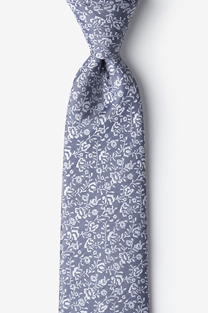 Bali Gray Extra Long Tie
