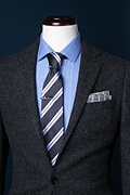 Blackwater Gray Extra Long Tie Photo (2)