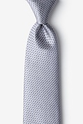 Buton Gray Extra Long Tie Photo (0)