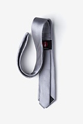 Buton Gray Skinny Tie Photo (1)