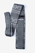 Fair Isle Gray Knit Tie Photo (1)