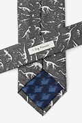 Gray Dig Fossils Tie | Alynn Dinosaur Tie | Ties.com