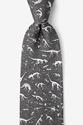 Gray Dig Fossils Extra Long Tie Photo (0)
